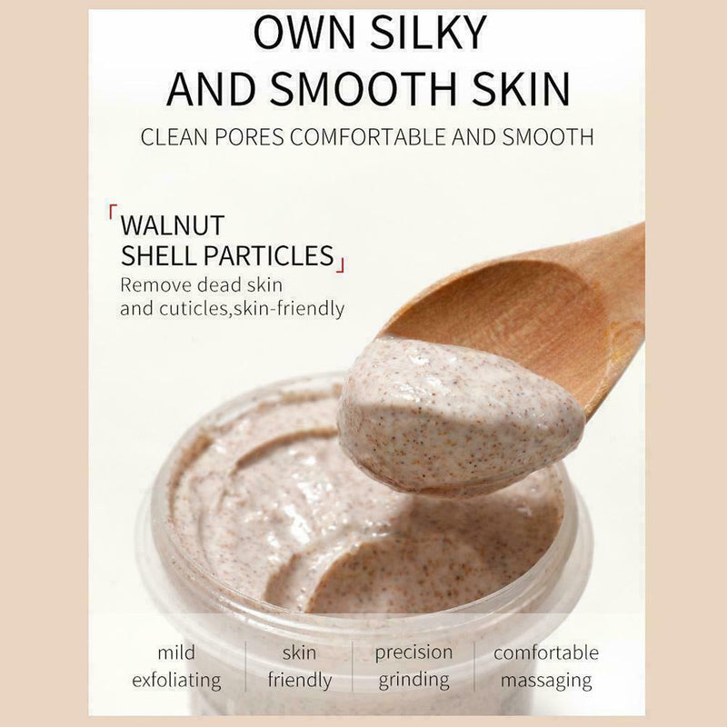 Glossy Shea Butter Exfoliating Scrub 100g Facial Cleansing Pores G1W3