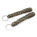 2 pcs Key Chain Ring Paracord Survival Parachute Rope for Outdoor Camping Camo