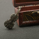 Violin Brooch Jewelry Full Crystal Pin Clothes Ornament Party Gift