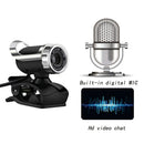 480P HD USB Webcam Clip Base Web Camera with Built-in Mic for Computer PC A