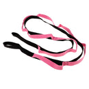 Yoga Strap Stretch Yoga Belt Band with Multi Grip Loops Pink and Black