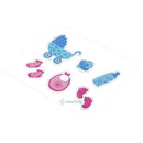 Silicone Clear Baby Stamp Metal Cutting Dies Stencil Frame Scrapbook Album Gift