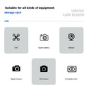 Lenovo D204 5Gbps USB 3.0 Memory Card Reader 2 in 1 SD TF Portable Adapter