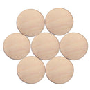 50pcs 30mm Unfinished Wooden Round Discs Embellishments Rustic Art Crafts DIY
