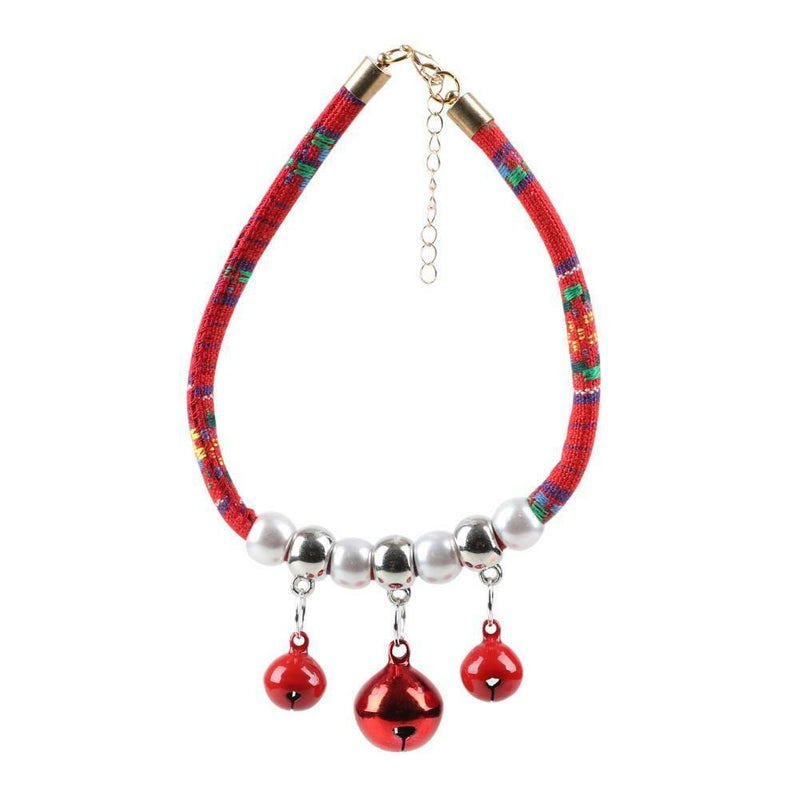 Adjustable Pet Dog Bell Braided Collar Necktie Cat Necklace Pets Supplies