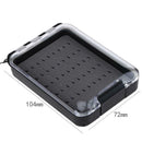 Waterproof Foam Fly Fishing Box Fishing Tackle Clear Lid Bait Storage Case