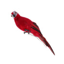 2 Pieces White Realistic Looking Macaw Parrot Feathered Birds Artificial