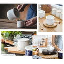 Enamel Milk Pan, Mini Butter Warmer 10cm Enamelware Saucepan Pan Cookware w K7W3