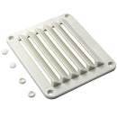 5-1/2 x 4-7/8 inch Louvered Vents, Boat Marine Hull Air Vent Grill Cover