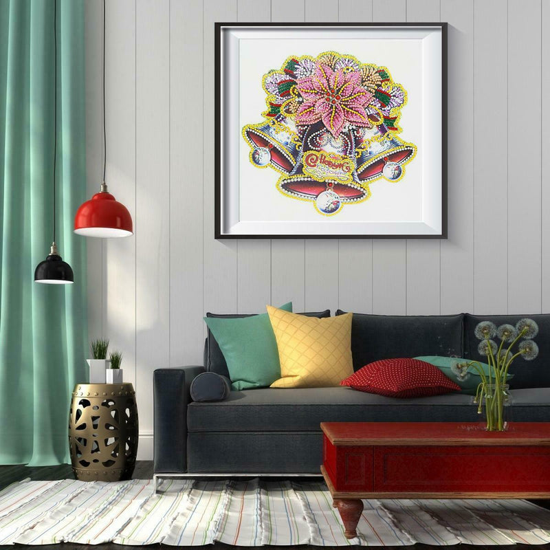 5D DIY Special Shaped Diamond Painting Christmas Bell Embroidery Kit Decor