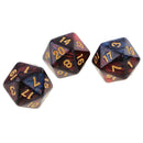 Acrylic 20 Sided D20 Dice RED BLUE for  TRPG, 10 Pieces