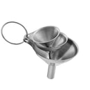 3Pcs Multifunctional Stainless Steel Funnel Essentail Oil Water Spices Wine U9M7