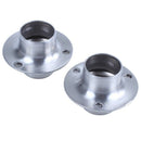 4pcs Wardrobe Hanging Rail Rod Support Socket Holder for 22mm Dia Tube U1Q9
