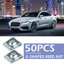 50pcs No.4 U Nuts Car Interior Auto Door Trim Panel Fastener Clip U Type Nuts