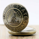 Large quartz pocket watch retro design never forget quartz pocket watch L6P8