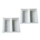 2pcs DIY Walk Maker Concrete Stepping Stone Mold Garden Lawn Pathmate Stone Mold