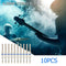 10pcs 6.35mm Stereo Amplifier Microphone Plug Jack Stereo Audio Connector