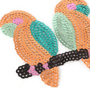 FourParrot Animal Sequins Patches For Clothing Iron On Embroidered AppliqueOZ