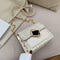 Fashion Woolen Messenger Bags Women Leather Retro Shoulder Handbag (White) A