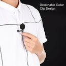 3.5mm Jack Clip-on Microphone Lavalier Lapel Mic + TRRS to TRS Plug Set A