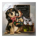 5D DIY Full Drill Diamond Painting Cross Stitch Embroidery (Dog Chef)