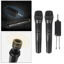 2Pieces Wireless Microphone Handheld with Receiver for Karaoke Speech