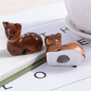 Cute plum shape ceramic chopsticks holders chopstick spoons fork stand shelf  JR