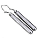 Nun-chucks Shape Stainless Steel Whisky Hip Flask Tubes Camping Wine Bottle