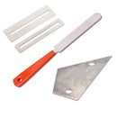Stainless Steel Guitar Fret File+Fret Rocker Level+Fingerboard Protector Tool