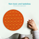 Push Bubble Fidget Sensory Toys Relief Stress Soft Squeeze Toys (Orange)