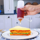 5pcs 8oz Squeeze Bottle Condiment Dispenser Ketchup Mustard Sauce Clear P WJA