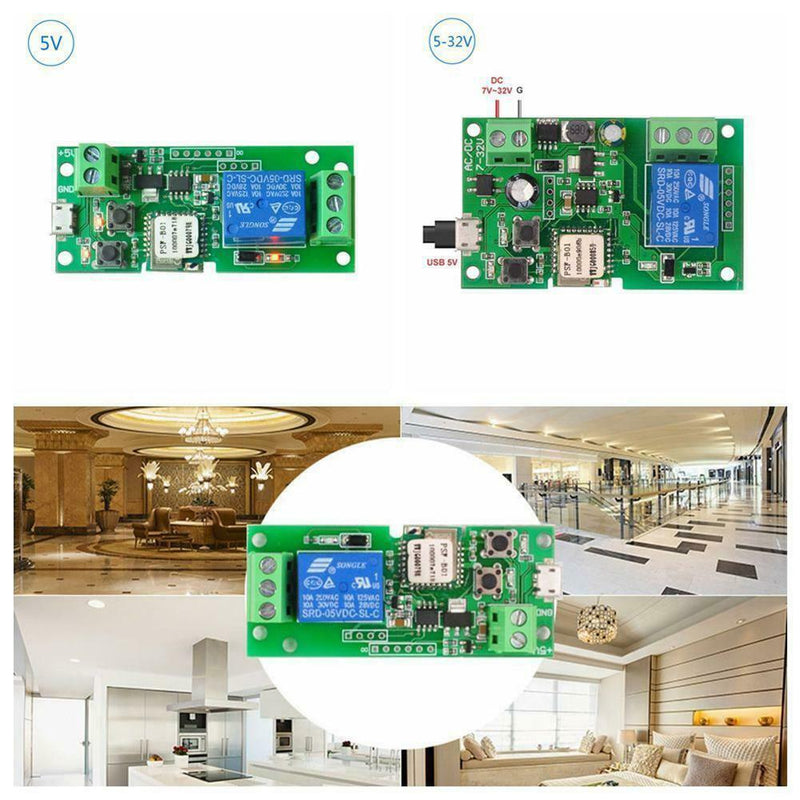 DC5V Sonoff Wireless WiFi Inching/Self-Locking Smart Switch Relay Module