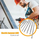 8pcs SDS PLUS Electric Hammer Drill Bits for Masonry Concrete Rock Stone