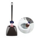 1 Set Toilet Brush w/ Bowl Holder Emmanuel Macron Head Brushes For Home Plastic