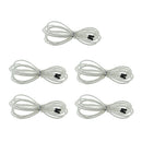 Replacement Jump Rope Cord Skipping Speed Rope Cable with End Caps White
