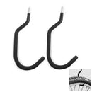 2 Pcs Wall Mounted Parking Racks Bicycle Storage Stand Holder Black Bike Hook