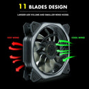120Mm Cpu Cooler Cooling Fan Intel Led 8 Damping Pads Lower Noise Heatsink