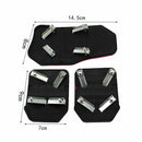 3pcs Car Non-slip Pedal Manual Accelerator Alloy Antiskid Foot Treadle Cover Pad