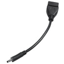 USB 2.0 Female to Mini USB Male Cable Adapter (Black, 15cm) A6R3