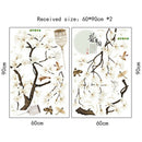 2pcs Big Size Tree Wall Stickers Birds Flower Home Decor s For Living Room Bedro P1G7