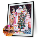 Diamond Picture Mosaic 5D DIY Drill Santa Claus Painting Round Full Kit