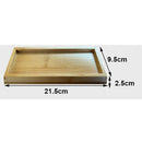 Bamboo Tray Seat Holder  Sharpener Whetstone Base For Home Kitchen Use