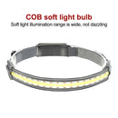 LED USB rechargeable headlight fish bright waterproof head flashlight headlight