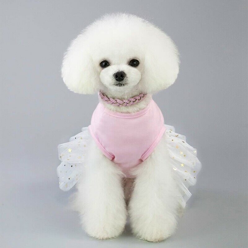 Pet Dress, Cute Rabbit Decor Dog Tutu Princess Dress Wedding Skirt Small Do G6D5