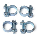 10pcs Carbon Steel Mini Fuel Injection Hose Clamps for Fuel Pipe (12-14mm) A