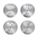 1X(Stainless Steel Seasoning Condiment Jar Glass Spice Pepper Salt Shakers