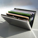 Mens Stainless Steel Pocket Credit ID Card Mini Wallet Holder Pocket Case Box OZ