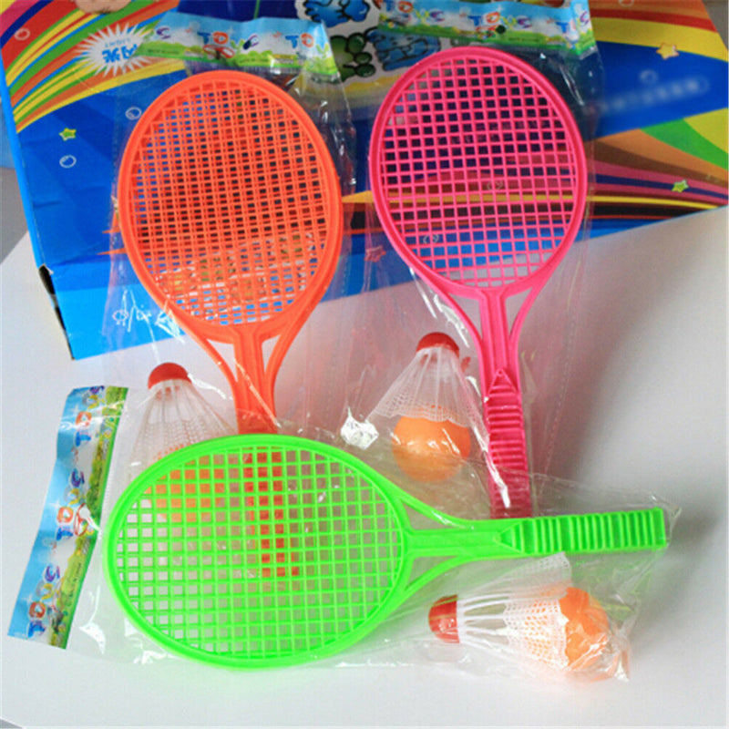 Kids Outdoor Badminton Tennis Set Racket Parent-child Sport Educational Toys JR