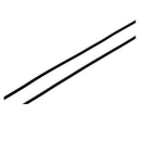 10m Round Artificial Leather Cord Threaded String - Black