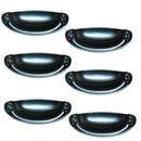 6pcs Black Shell zinc alloy Handle Door Cabinet Drawer Closet Cabinet Butto K8I2